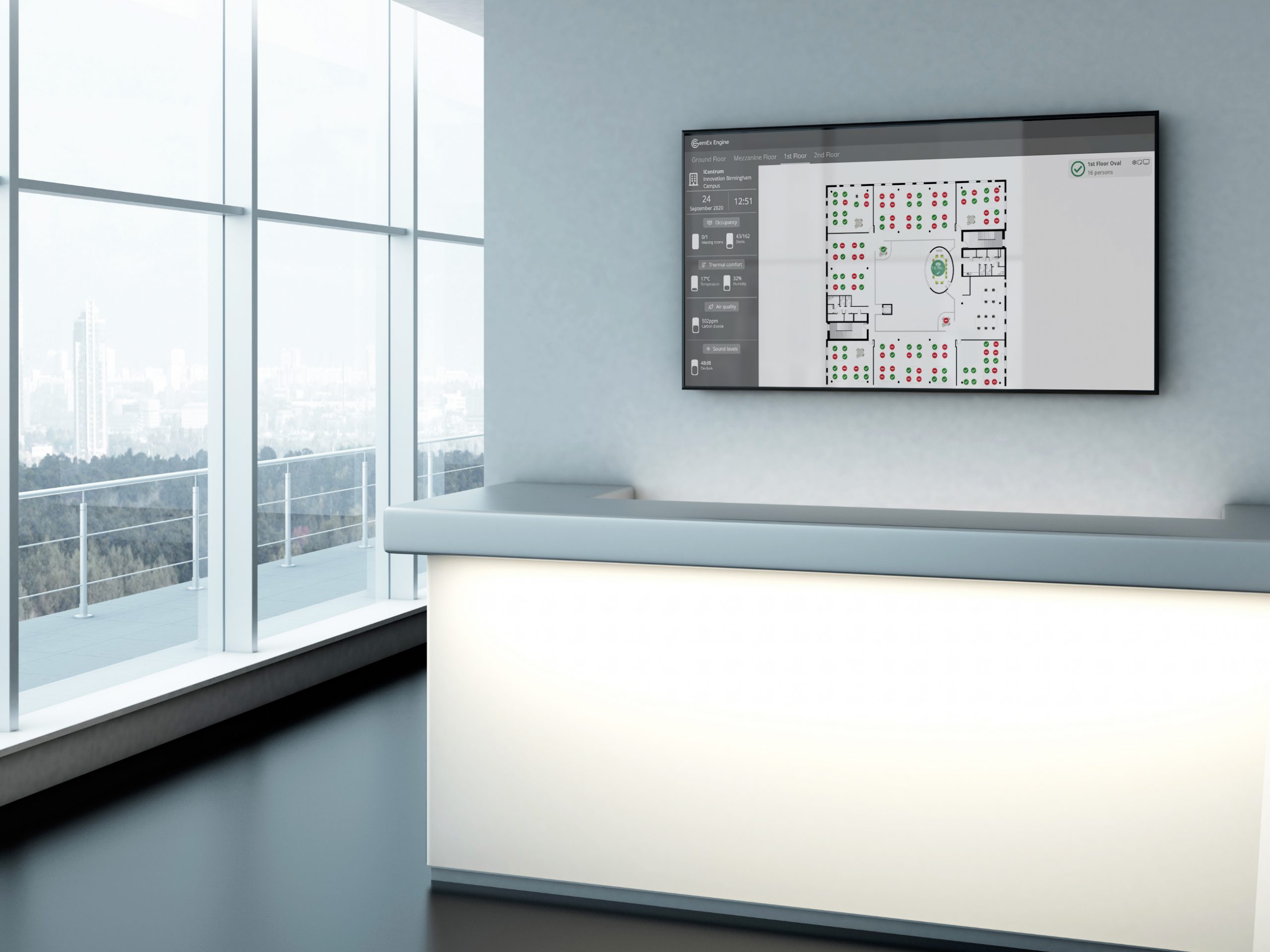 GemEx Workspace TV Mode - Occupancy Monitoring