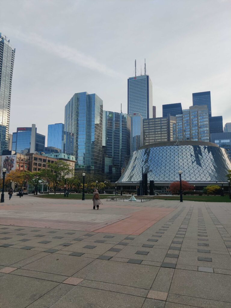 Team enjoying Toronto scenery 