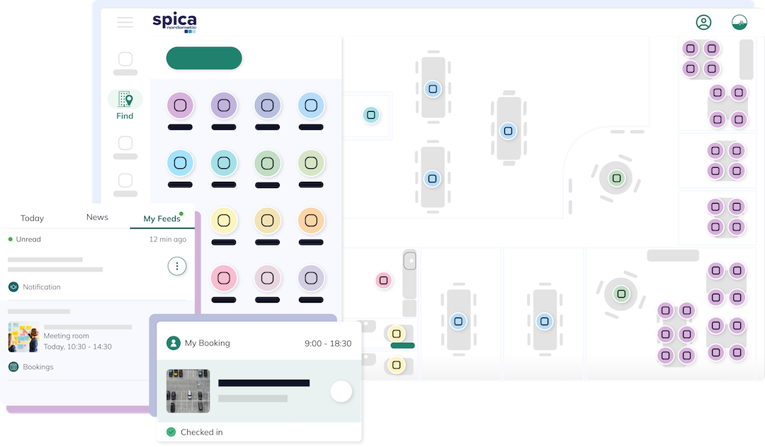 GemEx Workplace Experience App Map View on Mobile